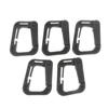 5Pcs Outdoor Plasctic Shackle Carabiner D Type Backpack Hanging Webbing Hook Buckle Multi Outdoor Hiking Camping Gear