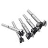 5pc Woodworking Flat Wing Drilling and Reaming Hinge Drill Bit 15-35mm Drilling Bit Hole Opener Cutting Tool Set