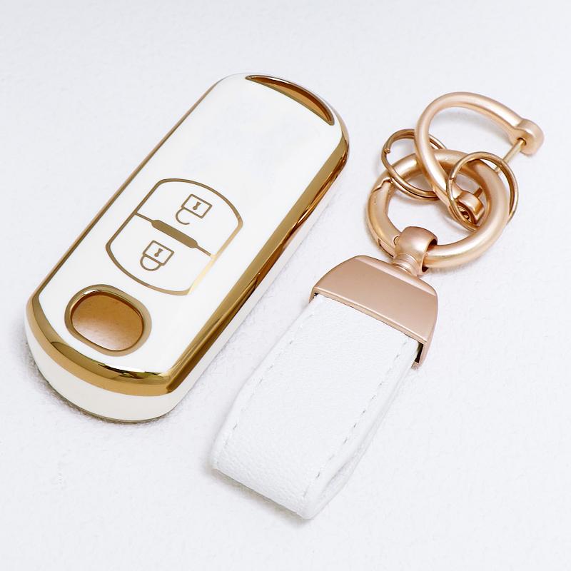 2 Buttons Tpu For Mazda 2 3 6 Axela Atenza Cx-5 Cx5 Cx-3 Cx-7 Cx8 Cx-9 Car Key Case Cover Shell Fob Holder Keyless Protector