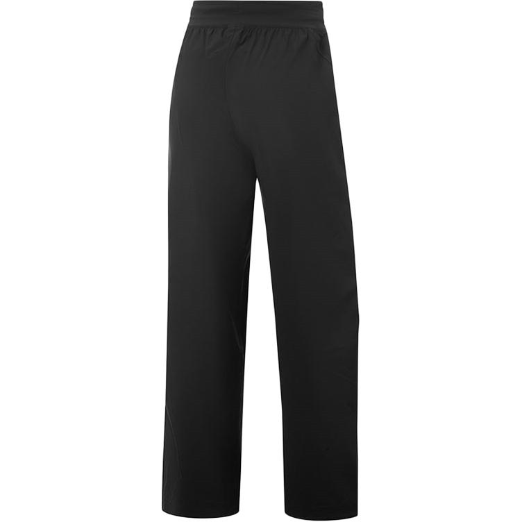 Li Ning Sports Simple Solid Color Comfortable Versatile Straight Loose Casual Pants Women Bottoms AYKV360-4