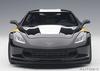 AUTOart 1/18 Scale Chevrolet Corvette C7 Grand Sport Black with White Stripes and Yellow Hash Marks