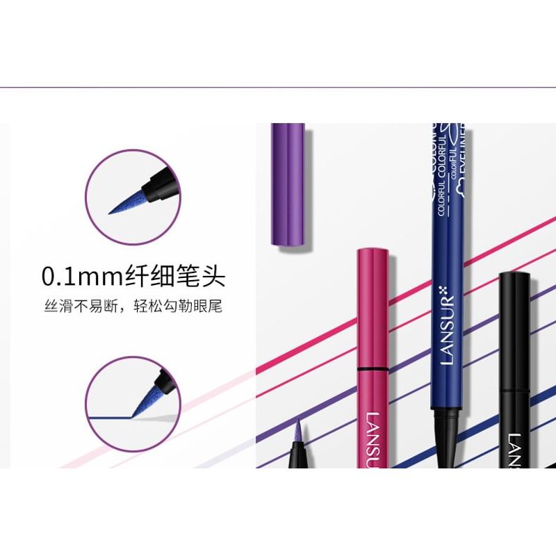 LANSUR - Colorful Smooth Liquid Eyeliner - 5 Colors