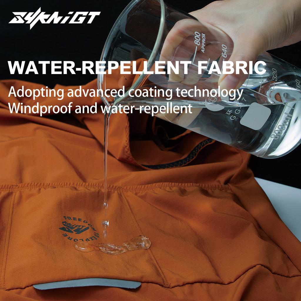 ZYKNIGT Cycling Vest, Unisex Cycling Jacket Windproof and Waterproof Cycling Jersey Double Zipper Sleeveless Cycling Top