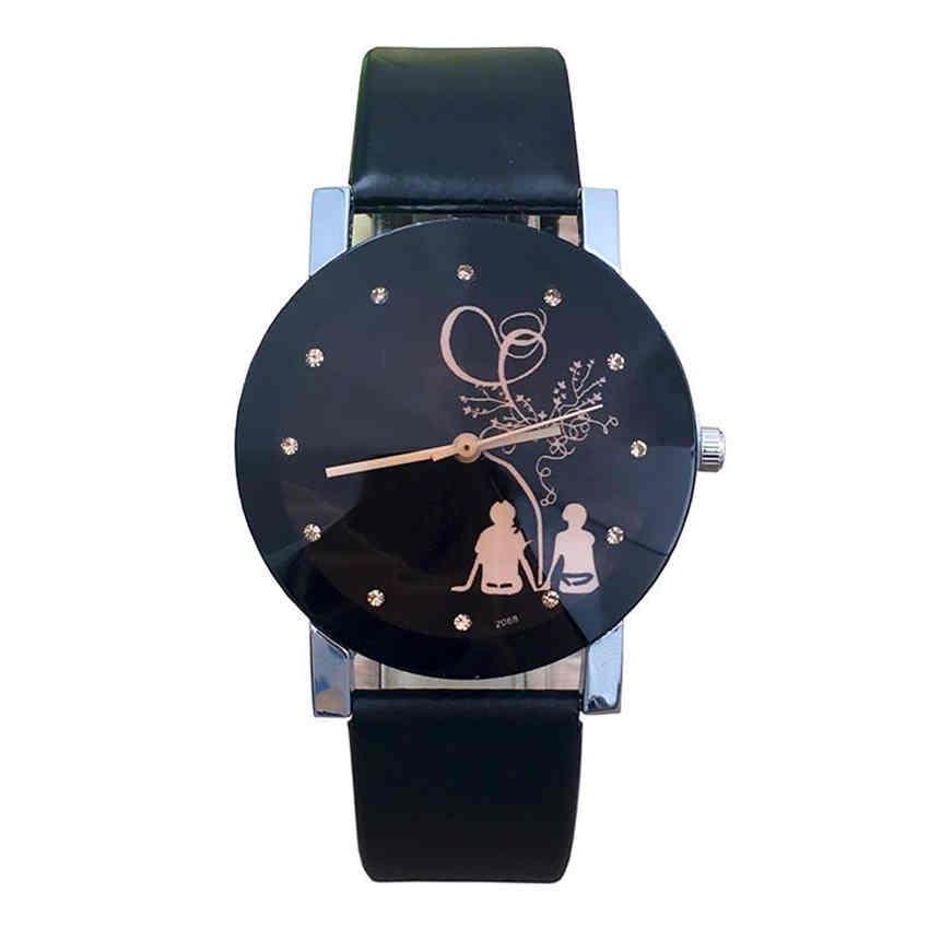 Simple Fashion Romantic Couple Watch Glass Belt Quartz Watch For Lover Women Watches Bracelet Watch