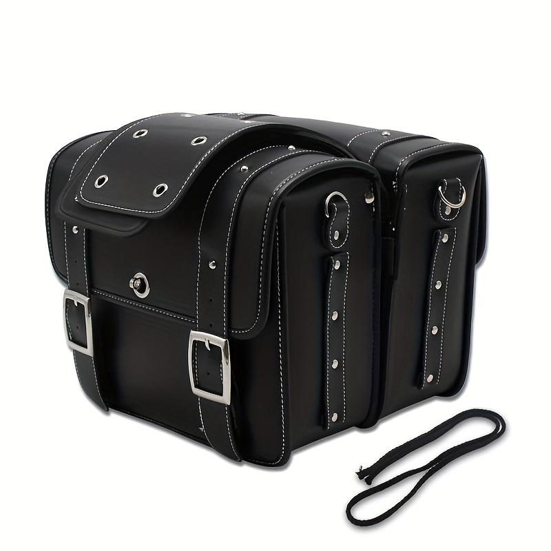 Pair Universal Motorcycle Accessories Side Saddle Bags Hanging Bag Waterproof Saddle Tool Side Bag Luggage with Lock For Harley