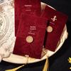 Invitație de Nuntă Stil Chinezesc 2025 cu Ciucure - Felicitare Simplă și Elegantă pentru Banchete de Nuntă de la Snail Fun