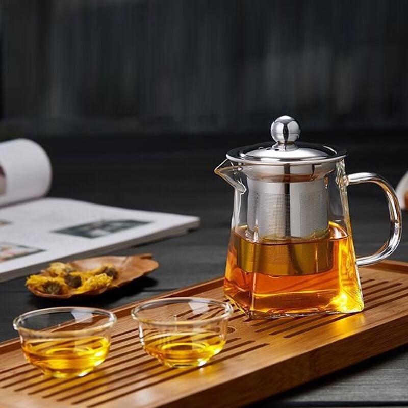 De'ou Xingguang Glass Teapot with Stainless Steel Infuser