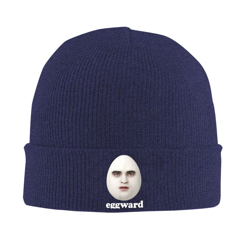 Eggward Funny Meme Knit Hat  Retro Caps Men Women Kpop Beanie Hats Winter Custom Warm Bonnet Hats