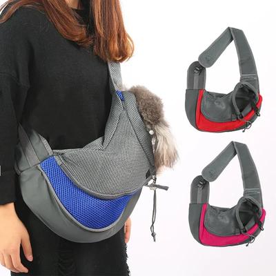 Haustier Hund Katze Trageschlinge Atmungsaktiv Reise Sicher Sling Tasche Welpe Kätzchen Outdoor Mesh Oxford Einzel Komfort Handtasche Tragetasche Beutel