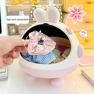 Flip Top Storage Box Desk Organizer For Office School Home Supplies Stationery And Small Items Container