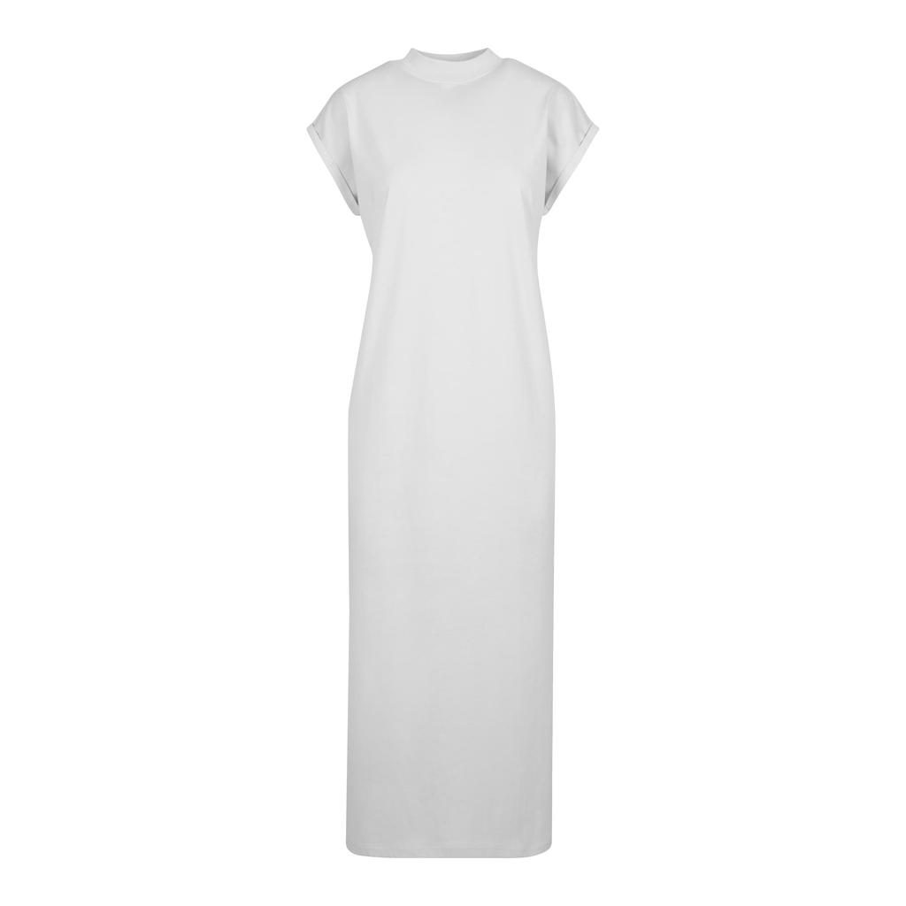 Build Your Brand Womens/Ladies Extended Shoulder Long Midi Dress