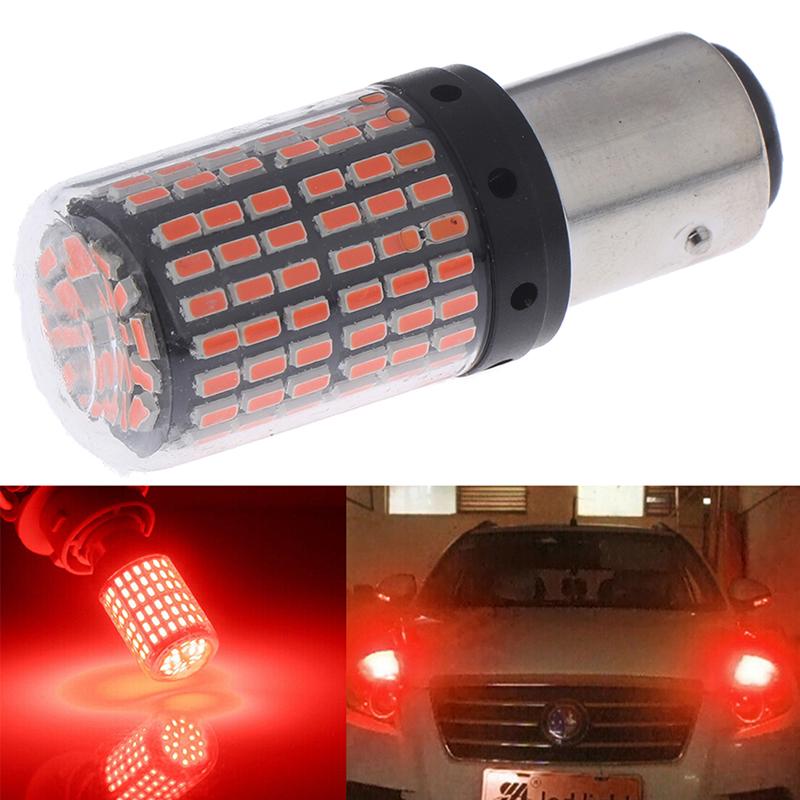 1Pc 1157 Led Red Canbus 3014 144-Smd Car Turn Signal Brake Light No Flash