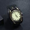 Men Punk Retro  Fashion Pin Buckle Strap Leather Watch