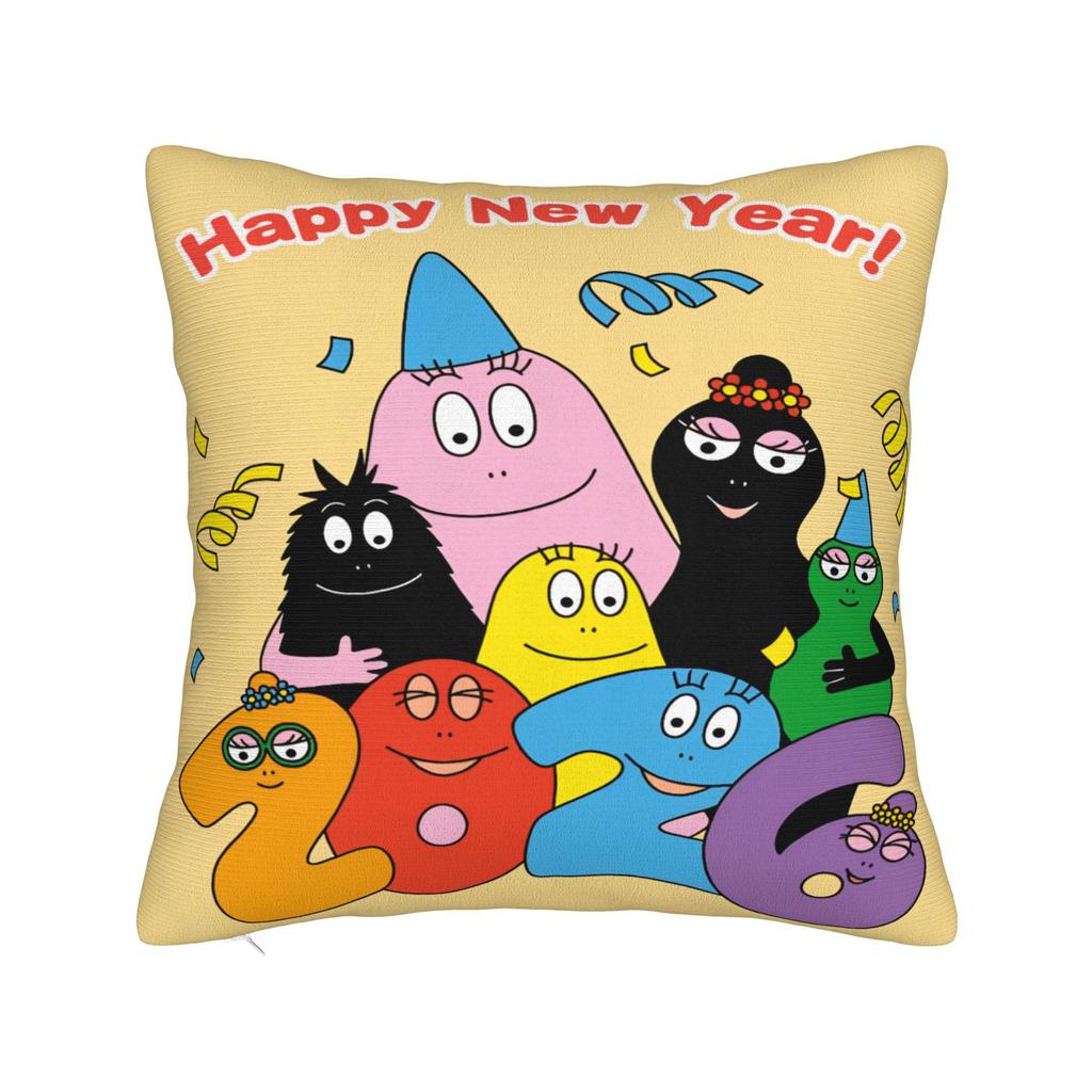 Barbapapas Pillow Cover Soft Cushion Cover Fashion Pillow Case For Sofa Home Decor