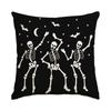 1/4Pcs Halloween Pillow Cover, Horror Skull Pumpkin Spider Web Printed Cushion Cover, Happy Halloween Pillow, Decorative Sofa