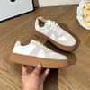 Little White Shoes Women's Autumn Flat Baseplate Shoes Women's Platform Versatile Student Casual Shoes Classic Dexun Shoes