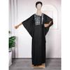 African Ethnic Style Jacquard Large Swing Robe Middle East Women's Clothing V-neck Batwing Sleeve 150.00kg Plus Size Dress Dress