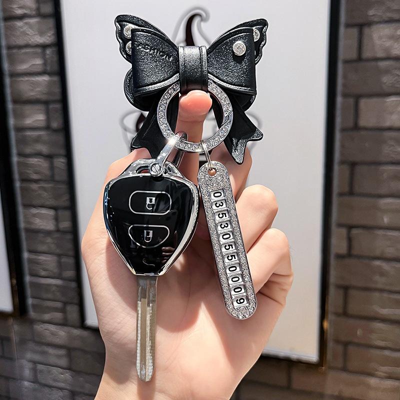 Tpu Shell Fob For Toyota Corolla Camry Reiz Rav4 Crown Avalon Venza Matrix Yaris 4Runner Blank Bag Car Key Case Cover Keychain