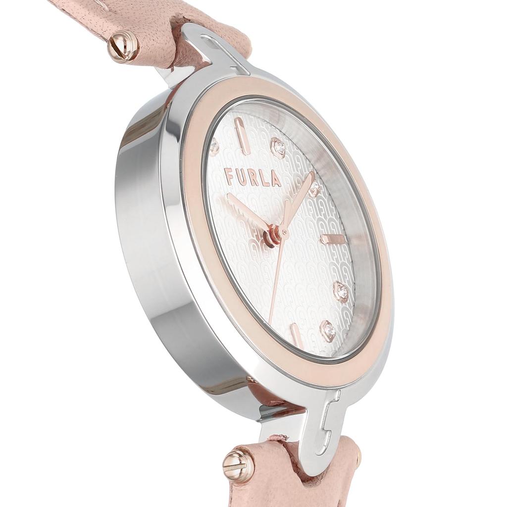 Watch Silver Dial Stainless Steel Leather Quartz 32MM Watch WW00041005L5 Beige [Furla] ARCH-BAR Women's [Item]