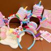 Birthday Twisting Stick Headband Eye-Catching Birthday Cake Headdress, Children'S Birthday Hat Dinner Party Photo Props