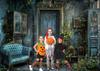Vintage Gothic Wall Tapestry Polyester Decoration Overgrown Mansion Scene Dark Academia Victorian Style Art Home Decor Living Ro