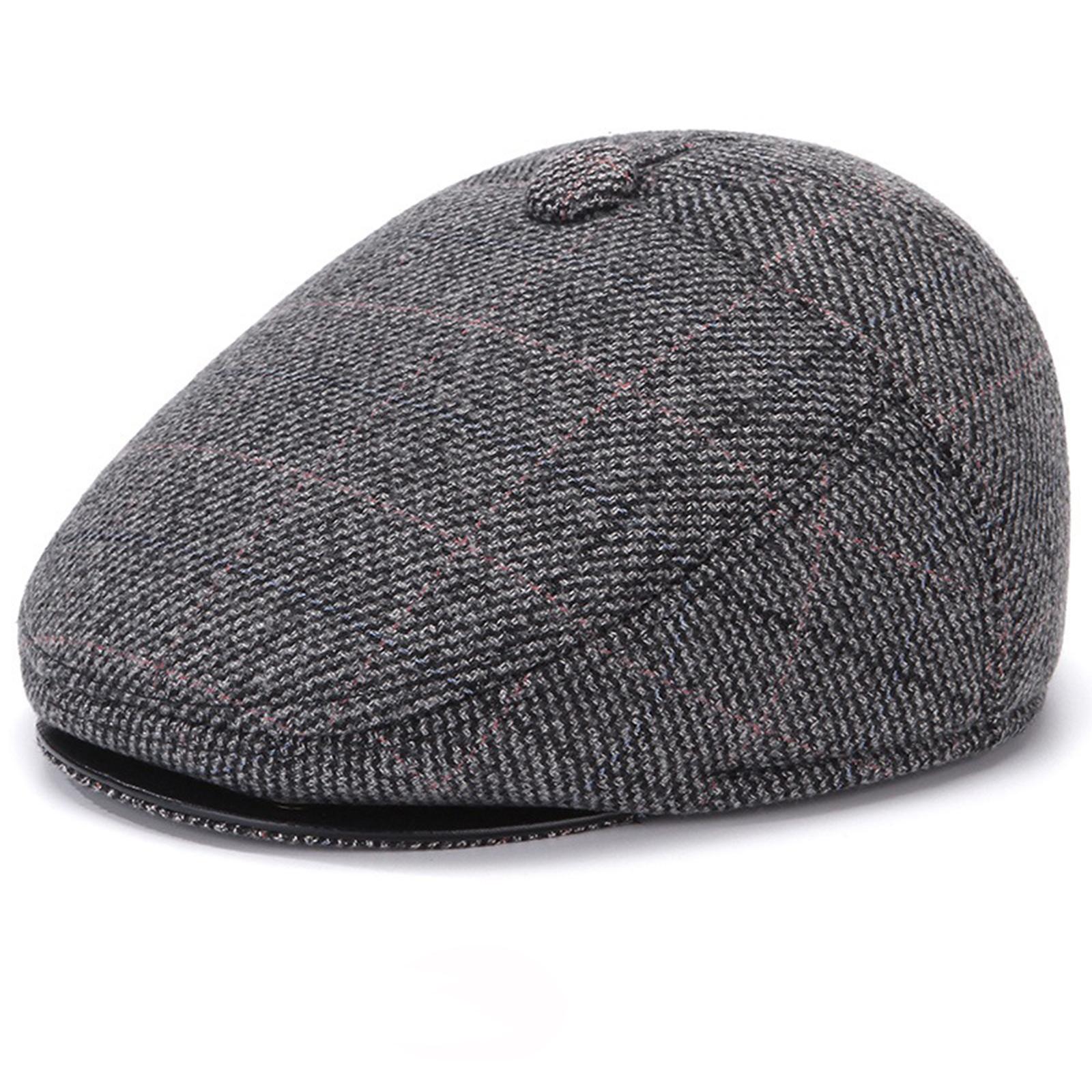 

Men s Thick Velvet Warm Hat Cotton Hat M світло-сірий колір
