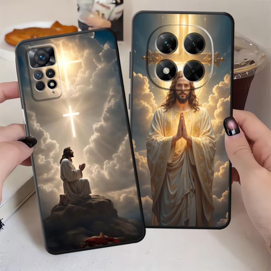 Phone Cover Case for Xiaomi Redmi Note 14 10 13 Pro Plus 11S 14C 12 11 Pro A1 A2 A3 12C 13C K40 K80 9 8 7 A4 A5 12S Jesus Design