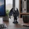 Halloween Demon Knight Figurine 3D Printed Desktop Ornament Black Demon Statue  Table