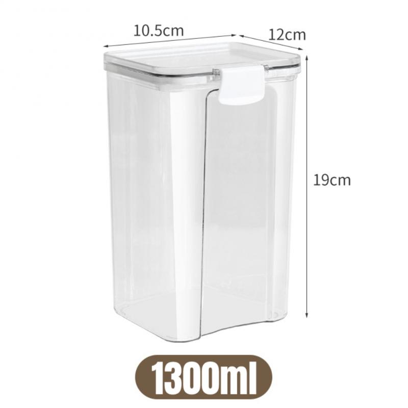 Sealed Jars Kitchen Grain Storage Organizer Large Tank Plastic Moisture-proof Storage Box Household Seasoning Jars