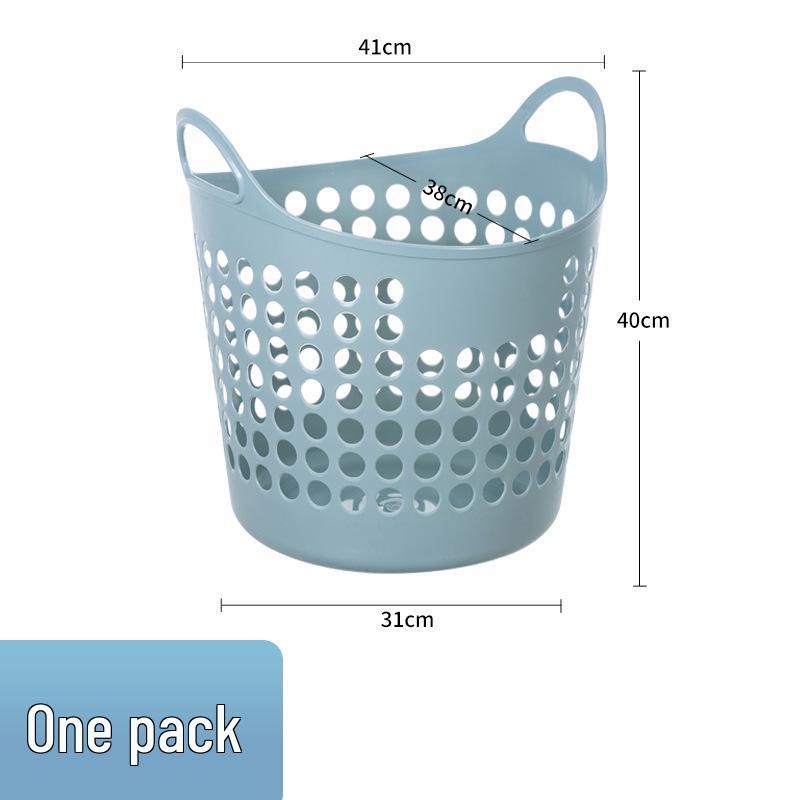 Plastic Laundry and Storage Basket for Clothes, Toys, & Bathroom Use