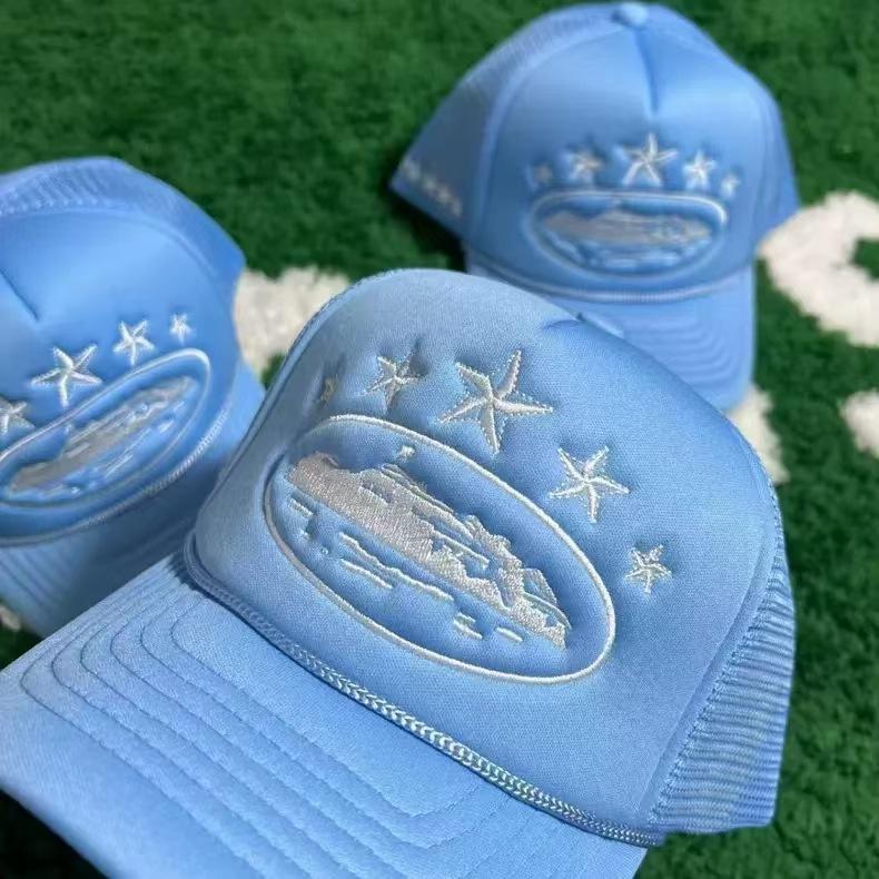 Corteiz 5 starz alcatraz trucker american trucker hat fashionable brand embroidered sun protection card