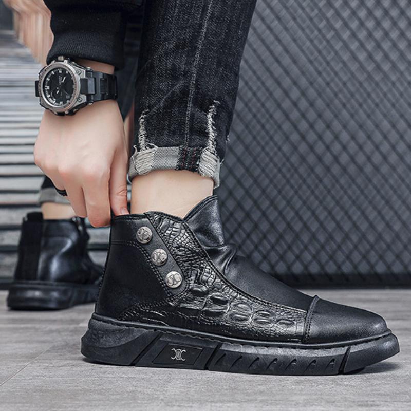 Winter Men's Boots Fashion Men's Casual Shoes Warm Comfortable Wear-resistant Anti-slip Mens Snow Boots Botas Para Hombre