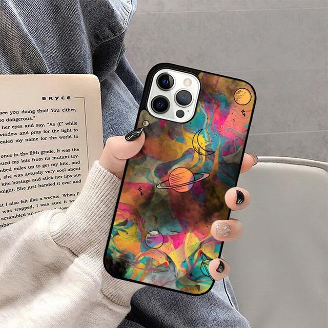 Aesthetic Planet Phone Case For iPhone 17 Air 14 13 12 16Pro Max 15 Plus Max Cover Shell Coque