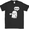 Ghost Says Boo T-Shirt Funny Disapproval Halloween Sarcastic Humor Novelty Tee