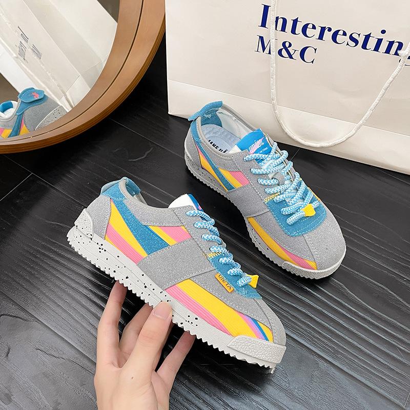 Forrest Gump Shoes Women's 2025 New Early Autumn High-value Women's Shoes Vibe Style Retro Versatile Sports and Leisure Shoes Flat Shoes