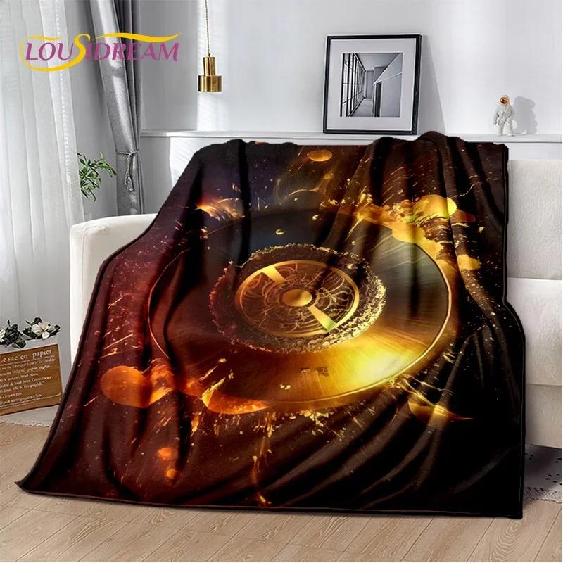 Colorful Music Score Cartoon Throw Blanket Soft Cozy Blanket for Bedroom Sofa Picnic Travel Office or Childs Room  Home Textiles
