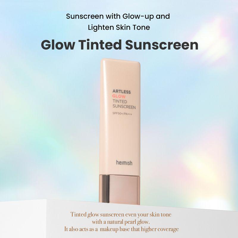 [heimish] Artless Glow Tinted Sunscreen Shine Beige SPF50+ PA+++ 40ml