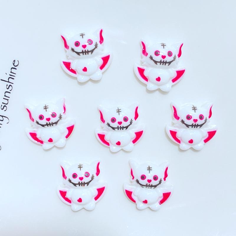 20Pcs New Mini Cute Cartoon Halloween Series Flat Back Resin Cabochons Scrapbooking DIY Jewelry Craft Decoration Accessorie