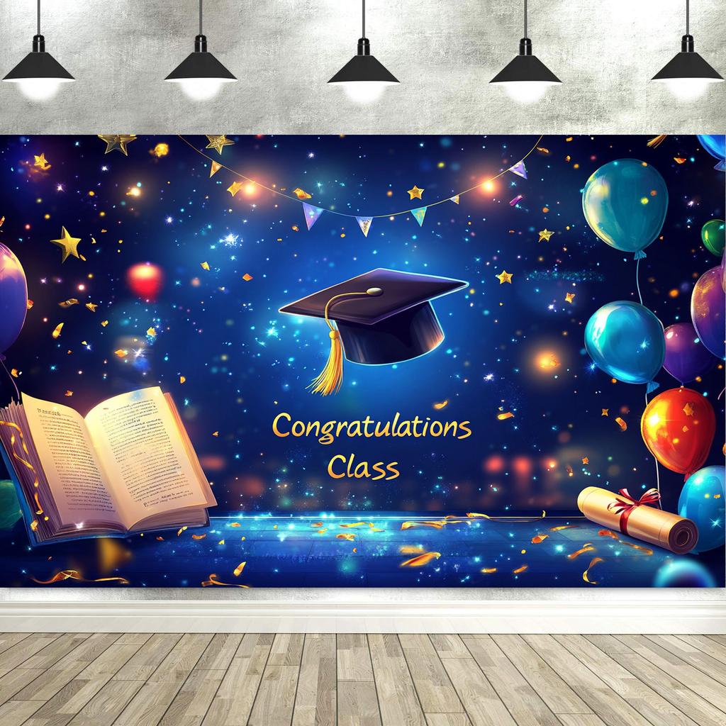 Graduation Decorations Banner Backdrop Party Supplies Photography Backgrounds