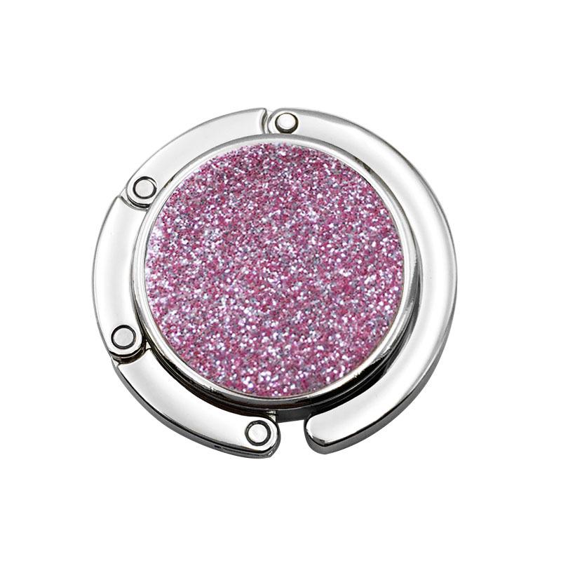 Красочный блестящий круглый складной крючок для сумки - Портативный подвесной крючок для края стола 736₽