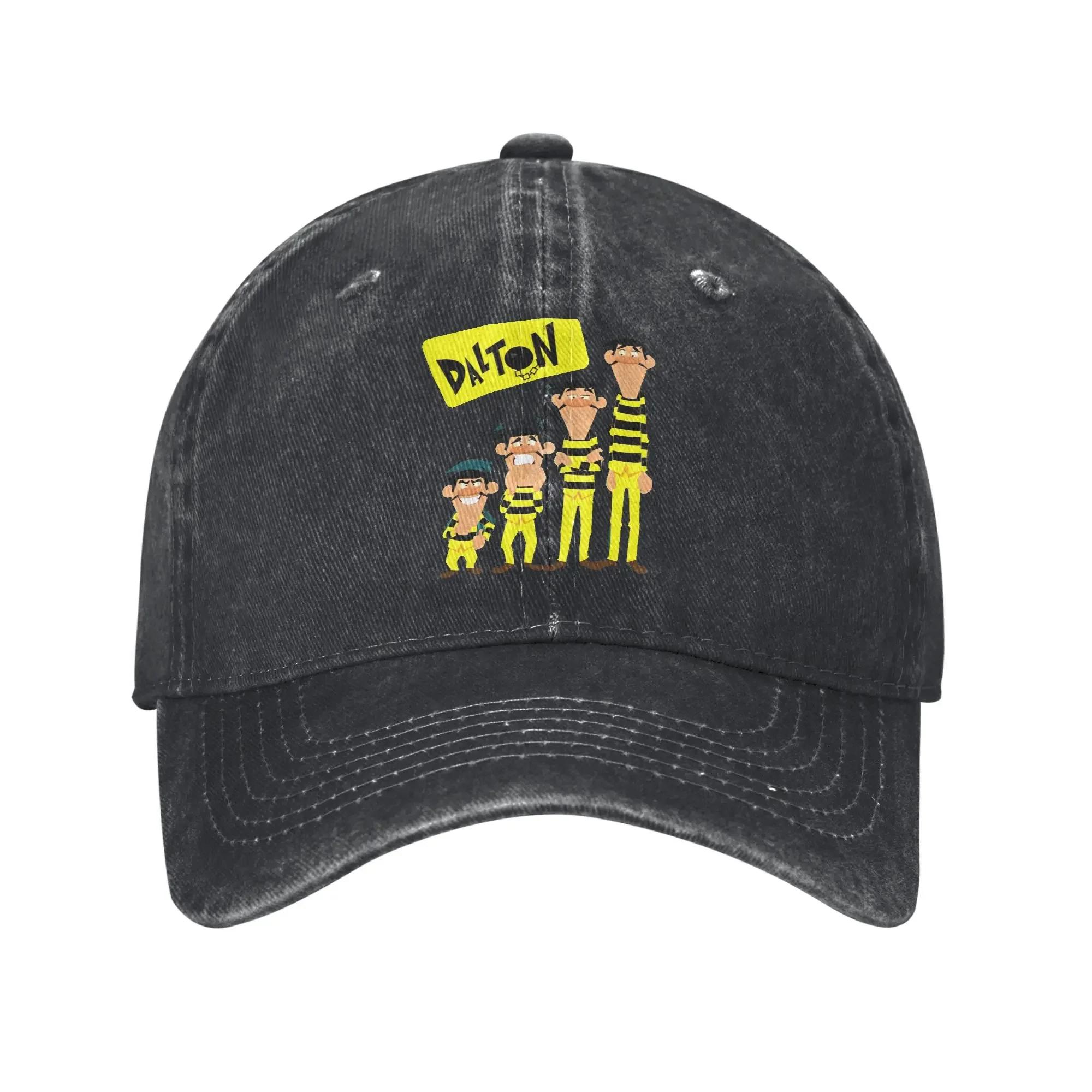 

Lucky Luke the Daltons Comedy Unisex Baseball Cap Funny Cartoon Distressed Washed Hats Cap Casual Outdoor Adjustable Headwear Adjustable