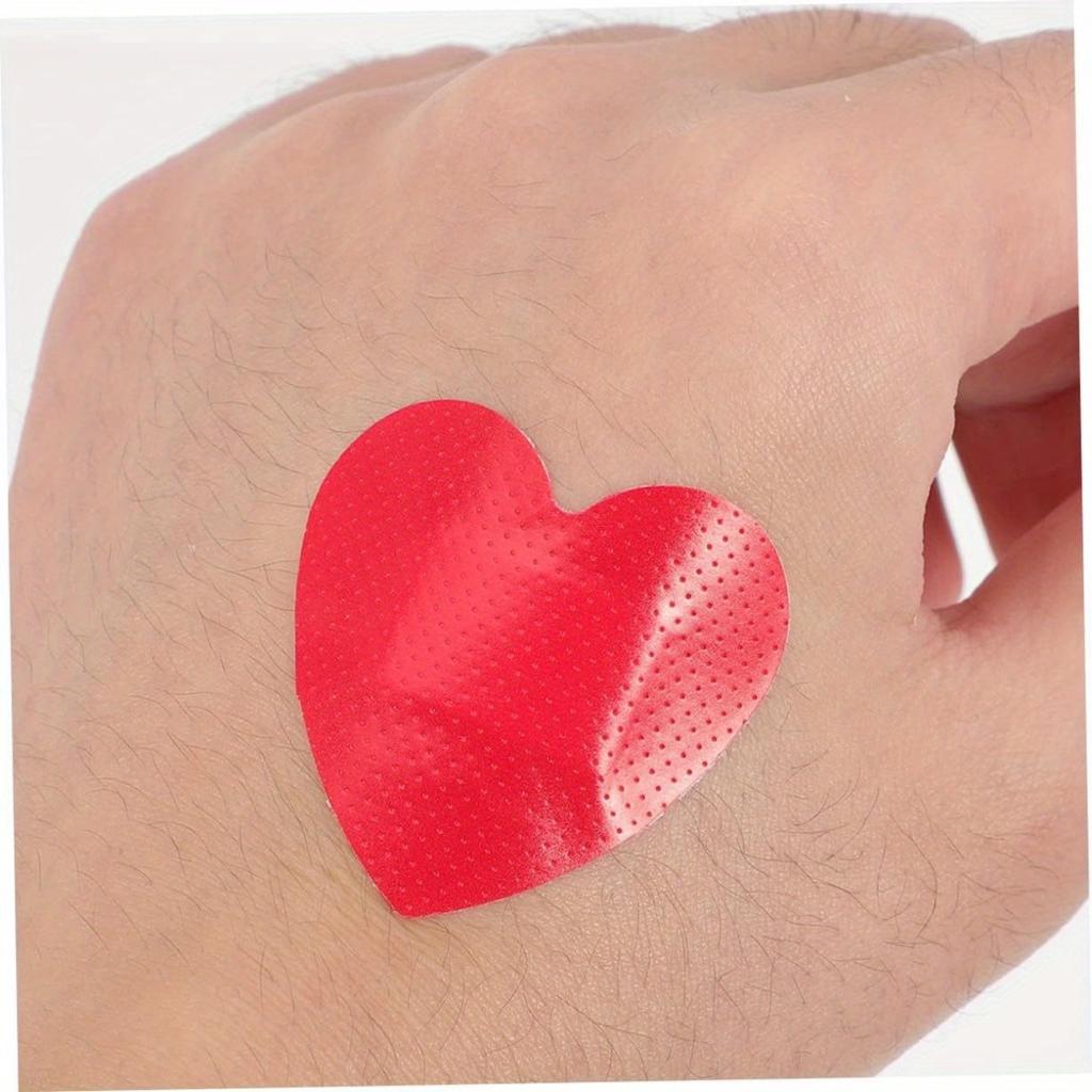 35-pack or 15-pack (35/15) Red Heart-Shaped Band-Aids - Cute and Fun First Aid Patches
