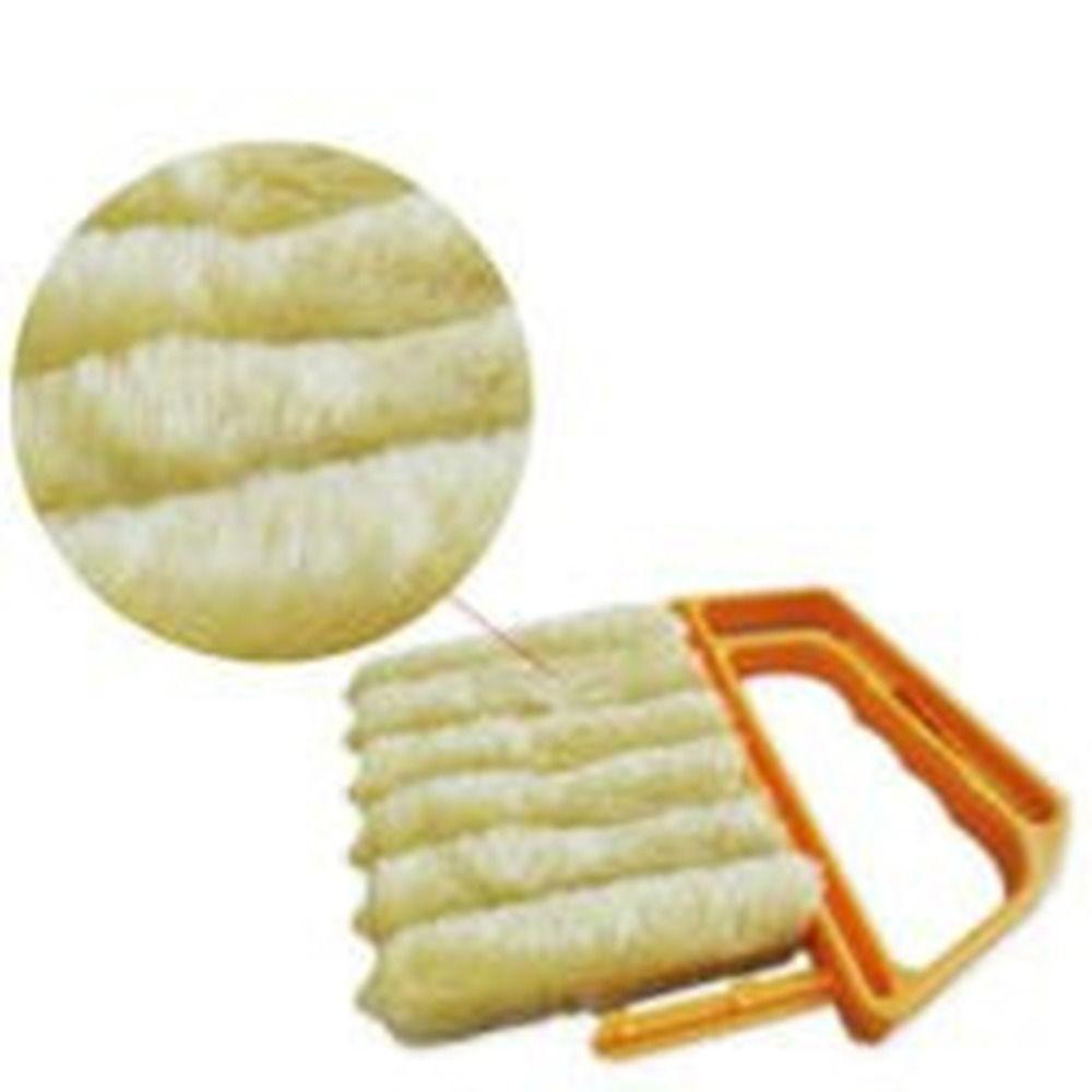 5PCS 7 Slats Brush Washable Window Cleaner Car Window Groove Cleaner  Air Conditioner