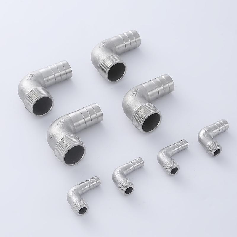 Xingteng 304 Stainless Steel 90° Male Thread Elbow Hose Connector