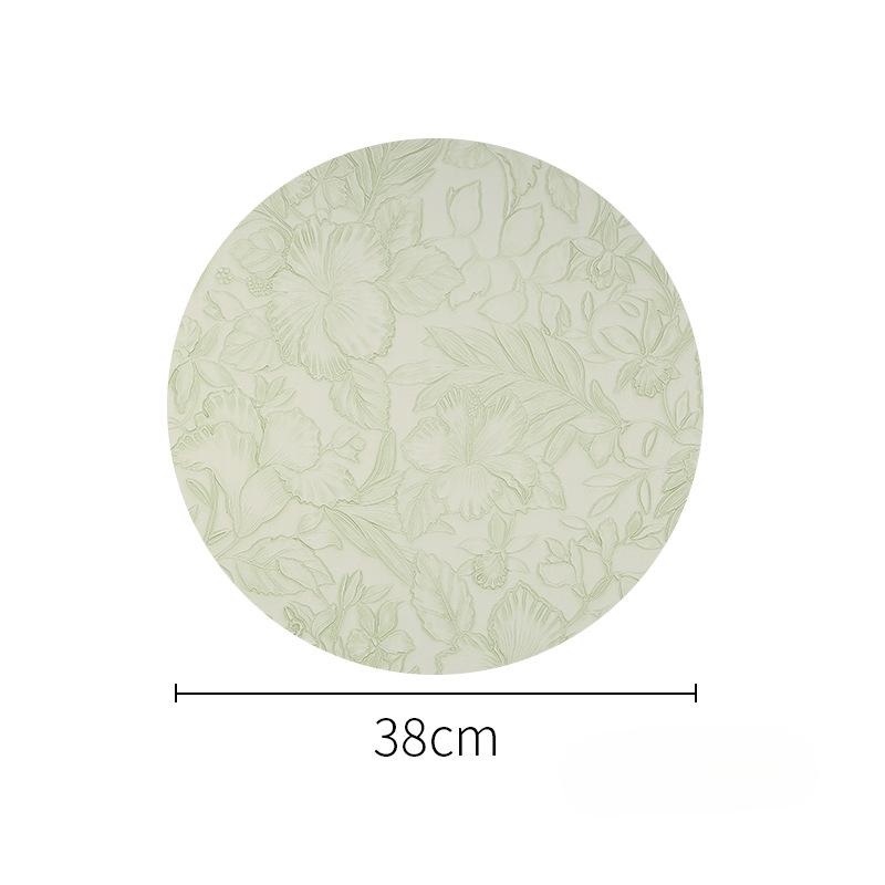 Creative Anti Slip Nordic Style PVC Leather Western Placemat Rectangle Square Insulated Table Mat Easy To Clean Bowl Cup Mat
