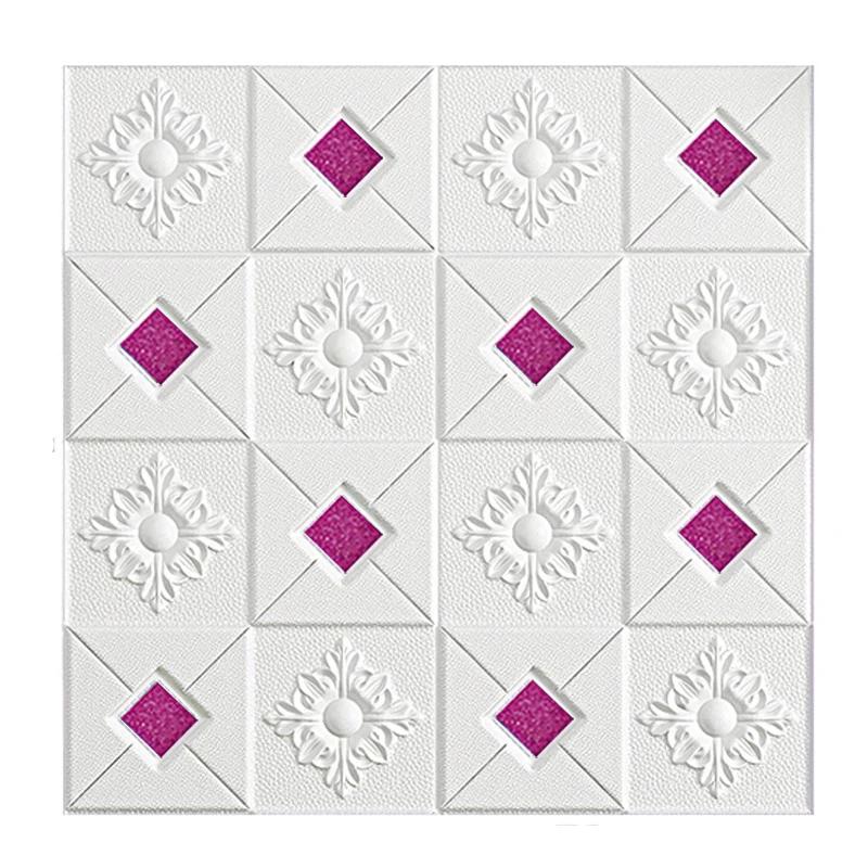 3D Wall Stickers Self-Adhesive Ceiling Decorative Stickers Living Room Bedroom Tv Background Waterproof Wallpaper Room Decor Quality