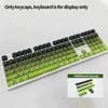 Xiaomi Gradient Green Grape Side Print RGB Backlit Keycap 135 Keys Double Shot PBT Keycaps Cherry Profile for MX Switch Gaming Keyboard