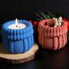 Knitted Texture Silicone Candle Molds Food Grade Silicone Mould For Handmade Candle Cup Soap Chocolate Plant Flowerpot