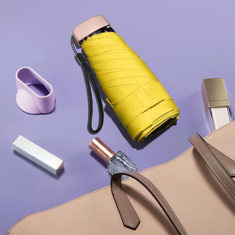 Outdoor Mini Sun Umbrella UV Protection Ultralight Folding Five-fold Umbrella Sunshade Umbrella For Daily Life