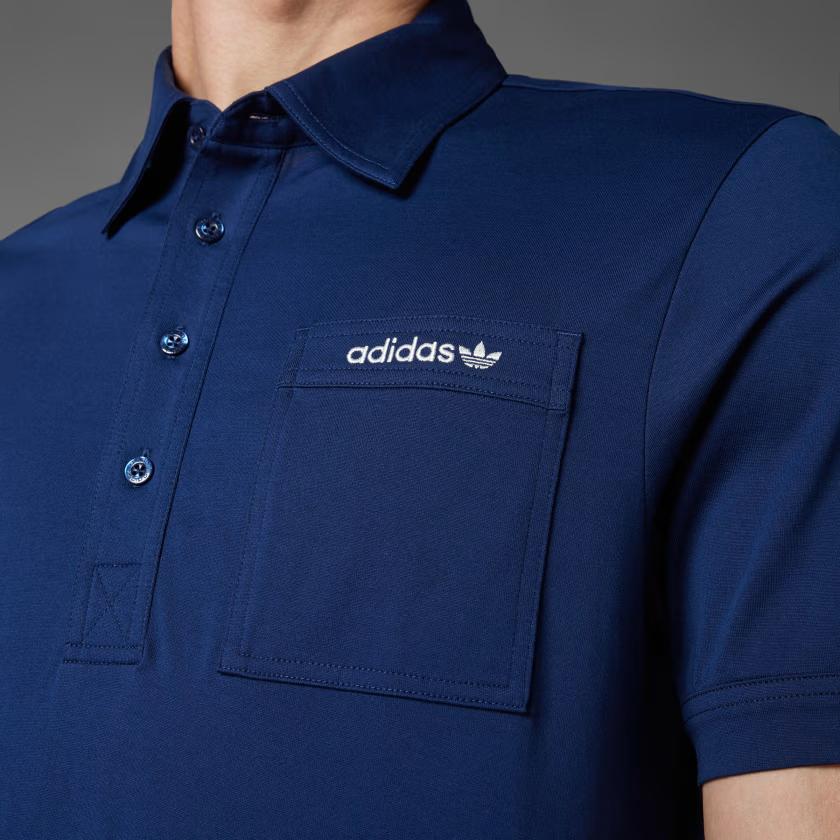 Adidas Originals Archive SS25 Fashion Comfortable Simple Short Sleeve Polo Shirt Men tops Night-Indigo JH3851